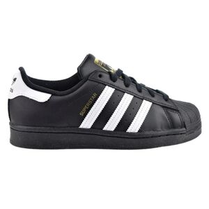 Adidas Superstar Black With White Stripes